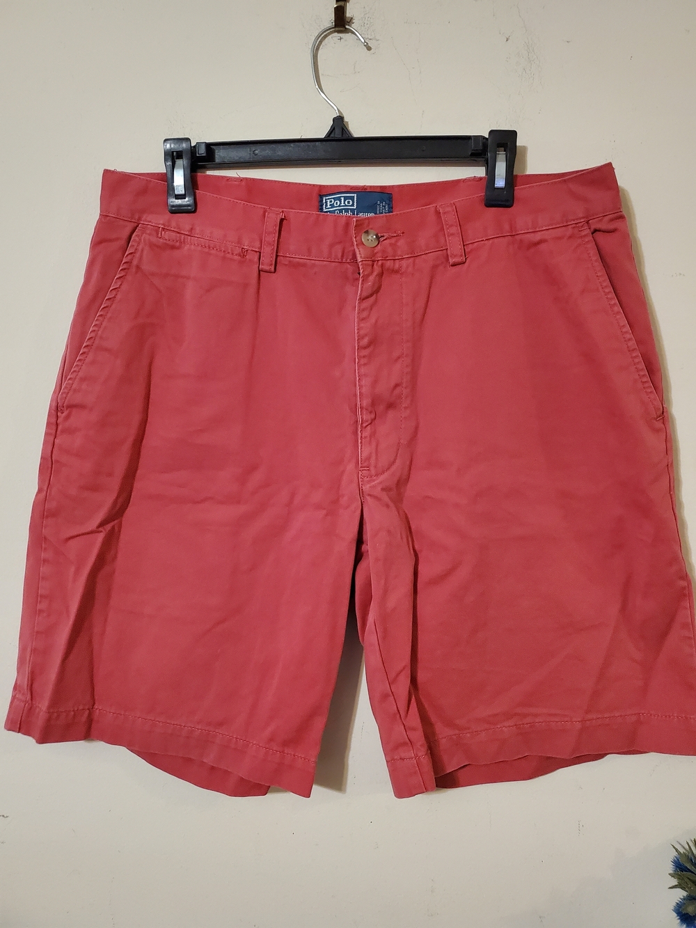 Polo by Ralph Lauren Coral Flat Front Chino Shorts